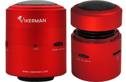 Vikerman Resonance Speaker VK-C01, 10W, Micro SD (Red)