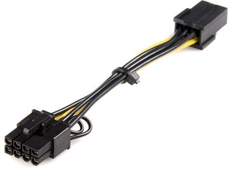 PCI Express 6 pin to 8 pin Power Adapter Cable