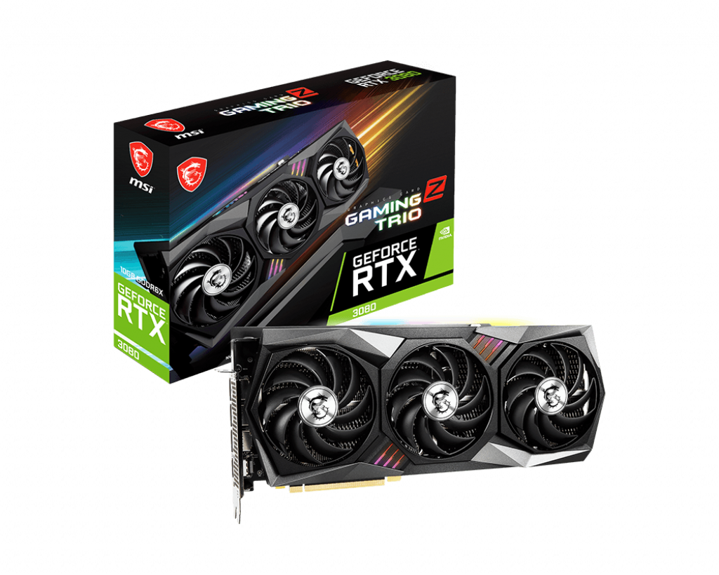 MSI RTX3080 Gaming Z Trio 10GB DPx3/HDMIx1 (1830MHz)