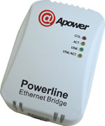 Apower Powerline Ethernet Bridge (56Mbps)